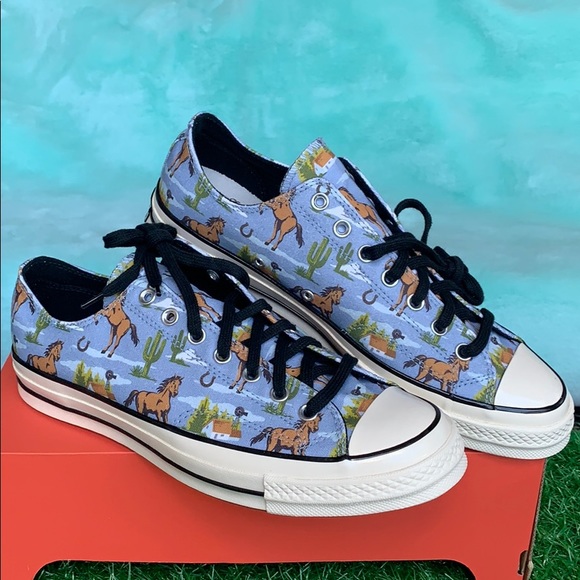 CONVERSE CHUCK 70 OX WASHED DENIM/MULTI/EGRET MEN’ - Picture 5 of 16